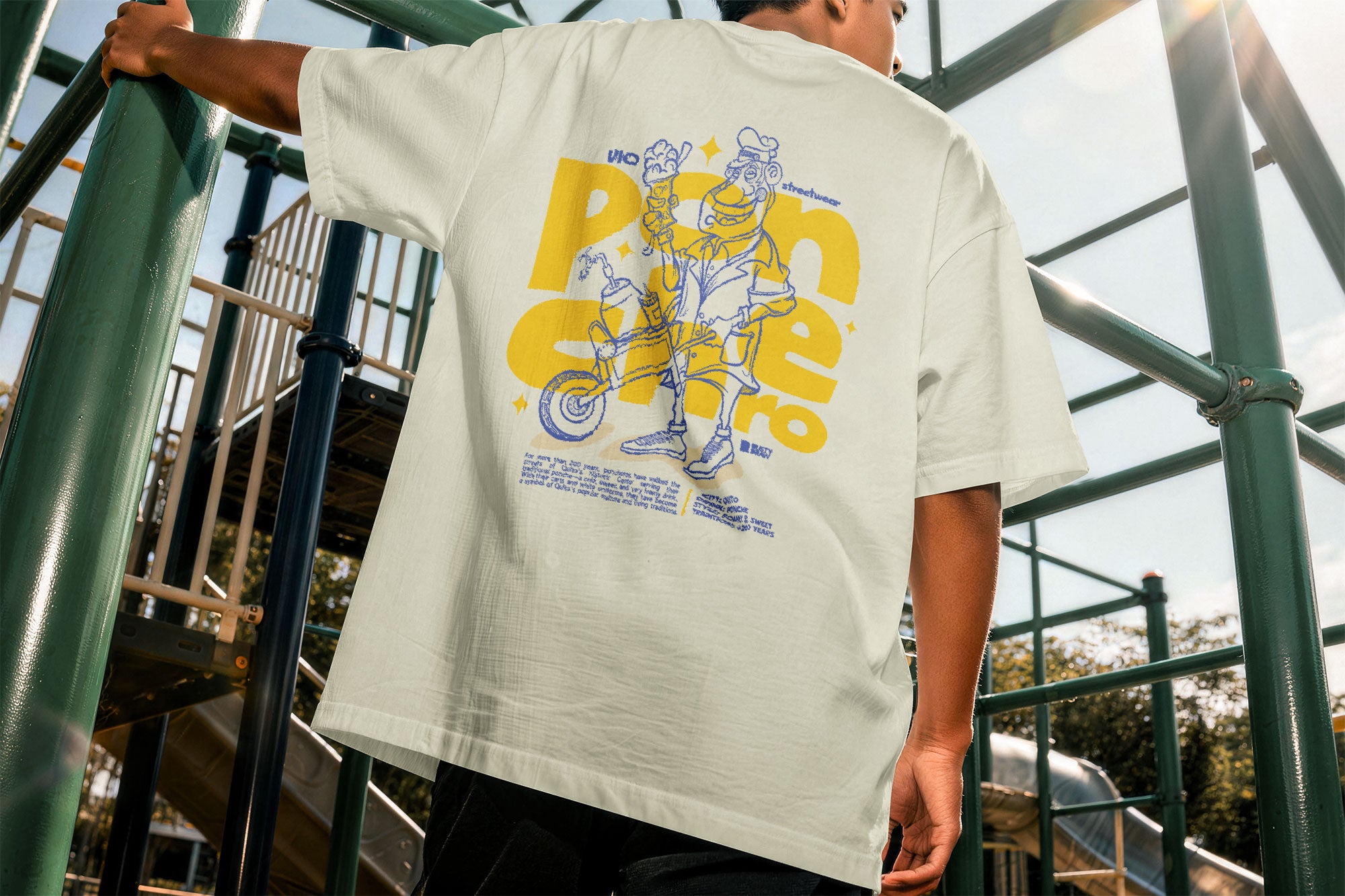 The Ponchero" Quito Heritage - 100 Years of Tradition Ecuadorian Graphic Tee