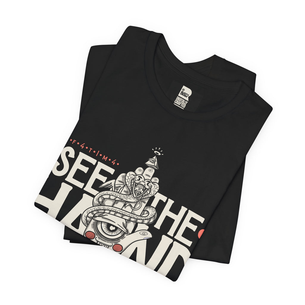 "F4T1M4" Modern Hamsa - Streetwear Tee